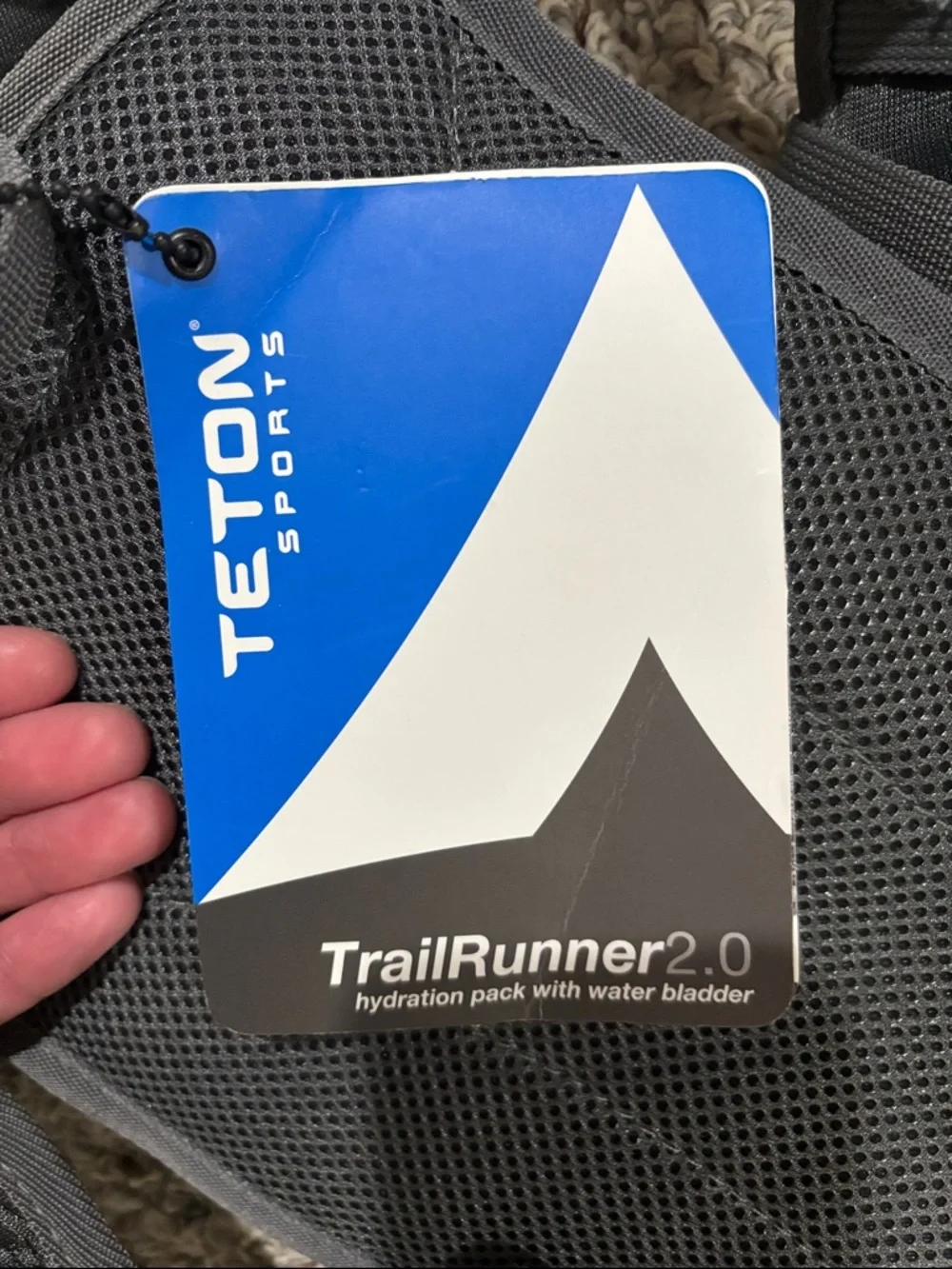 TETON Sports TrailRunner 2.0 Hydration Pack - Black and Grey